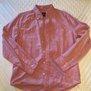 American Eagle men’s size medium long sleeve button up shirt.